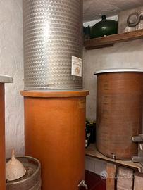 Botti in acciaio e resina