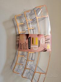 Organizzatore Trucco con Dettagli Oro Rosa - Nuovo
