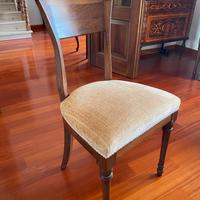 SET SEDIE IMBOTTITE VINTAGE