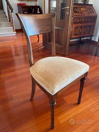 SET SEDIE IMBOTTITE VINTAGE