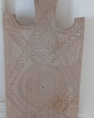 Tagliere in legno fatto a mano anni 60