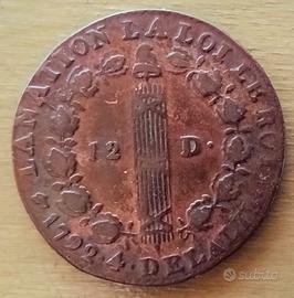 Moneta 1792 Luigi XVI