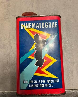 Latta vintage Olio per macchine cinematografiche