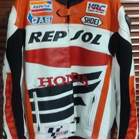 giacca pelle Repsol 