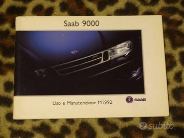 libretto uso e manutenzione SAAB 9000 m 1992