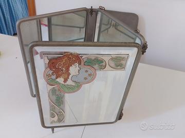 Specchio trittico liberty