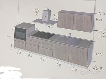 cucina di 3 metri 