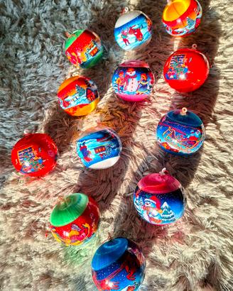 12 palline decorative natalizie