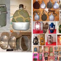 Gavetta e borraccia in alluminio, e altro