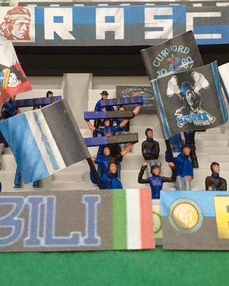 Spettatori Fan Subbuteo INTER dipinti a mano
