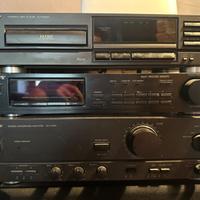 Impianto Stereo technics con casse JBL