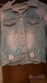Giacchino jeans con ricami