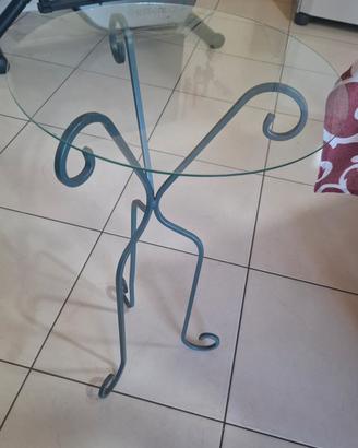 tavolino in vetro 