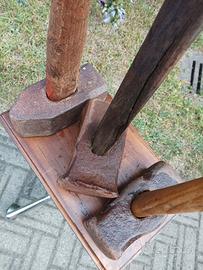 Tris di mazze da fabbro/spacco in ferro  8 kg  una
