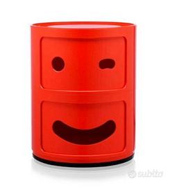 Cassettiera Kartell Smile Red Anna Ferrieri