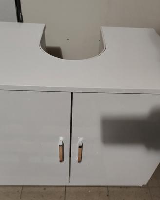 mobiletto bagno sotto lavello e lavandino