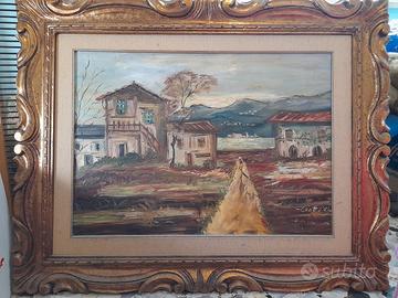 Dipinto con Veduta Campestre