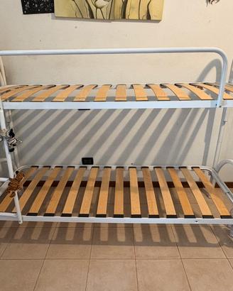 Letto a castello dividibile in due letti singoli