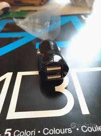 Caricatore alimentatore cellulare auto 2x USB