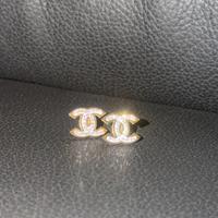 Orecchini Chanel CC Metallo