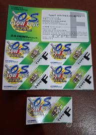 Candele della OS tipo F per motori glow 4 tempi