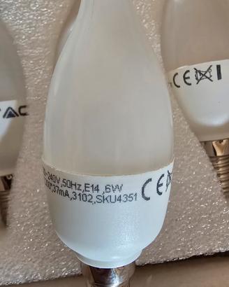 lampade  6w candela LED E14