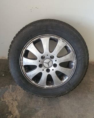 4 Gomme invernali + cerchi Mercedes  185/65 r15