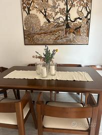 Tavolo allungabile rettangolare in legno