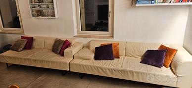 Coppia divani Poltrona Frau pelle originale