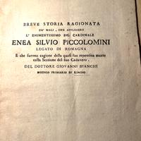 Fascicolo Rimini 1768 Giovanni Bianchi Piccolomini