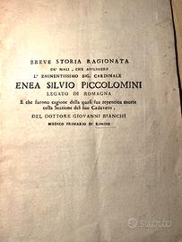 Fascicolo Rimini 1768 Giovanni Bianchi Piccolomini