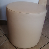 Coppia Pouf comodini in pelle