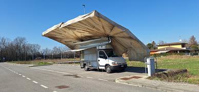 Renault master automercato con tenda autonegozio