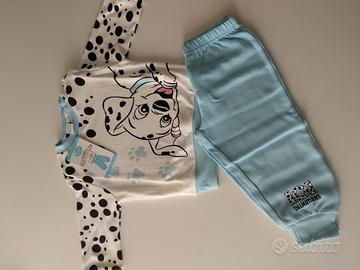 Pigiamino Disney Dalmata azzurro (12mesi)