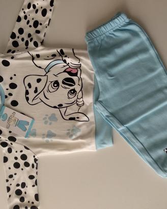 Pigiamino Disney Dalmata azzurro (12mesi)