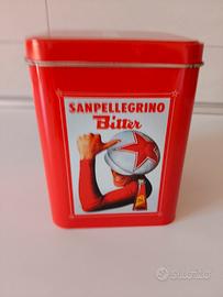 Scatola latta da collezione Sanpellegrino Bitter