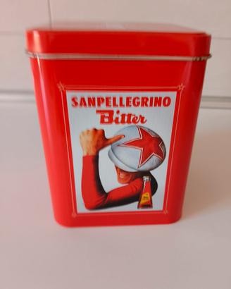 Scatola latta da collezione Sanpellegrino Bitter