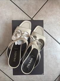 Sandali Sabot Vintage Prada "Madras Pesante"