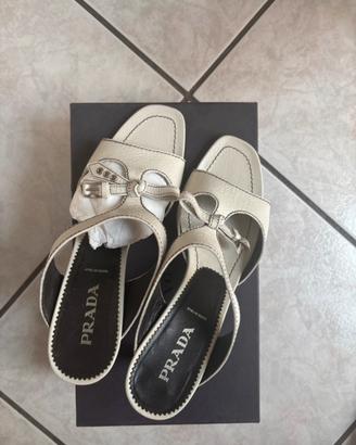 Sandali Sabot Vintage Prada "Madras Pesante"