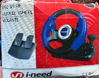 Volante PS2 V9 RF Rumble Wheel