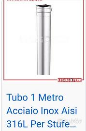 tubo acciaio pellet 9 metri di tubo compreso tutto