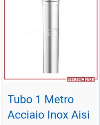 tubo acciaio pellet 9 metri di tubo compreso tutto
