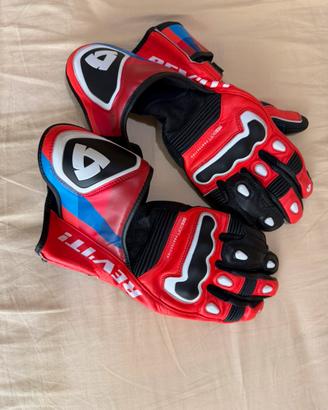 Guanti moto revit 3 neon in pelle