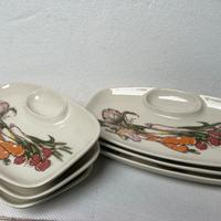 Servizio Piatti Per Pinzimonio Anni50/60 Vintage