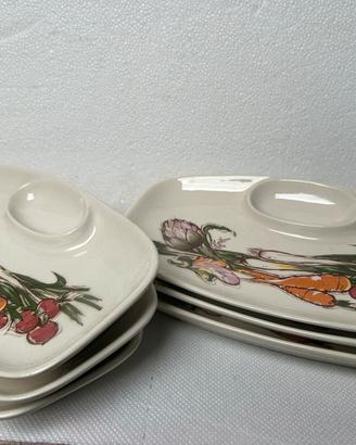 Servizio Piatti Per Pinzimonio Anni50/60 Vintage