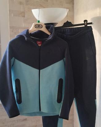 Tuta Nike Tech Fleece azzurra ragazzo 12-13 anni