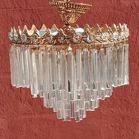 Lampadario con cristalli Murano collezione 