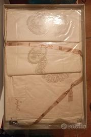 Lenzuola matrimoniali ricamati vintage Caprai