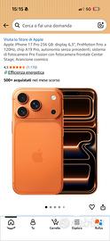 Iphone 17 pro  arancio 256 gb