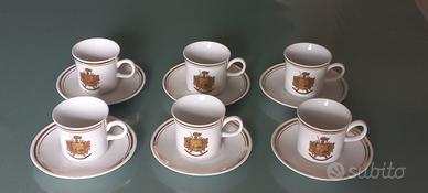 Sei tazzine da caffè Arma dei carabinieri anni '70